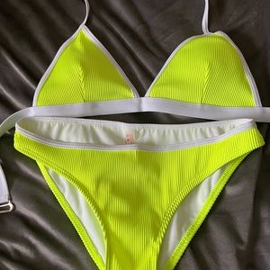 neon green bikini size small